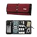ProCase Accessories Bag Organizer, Universal Electronics Travel Gadgets Carrying Case Pouch for Charger USB Cables SD Memory Cards Earphone Flash Hard Drive -Red