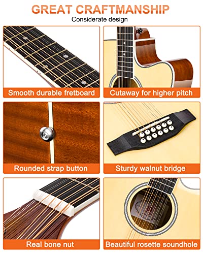 Vangoa GY20210642AUS 12 String Acoustic Guitar thumb #5