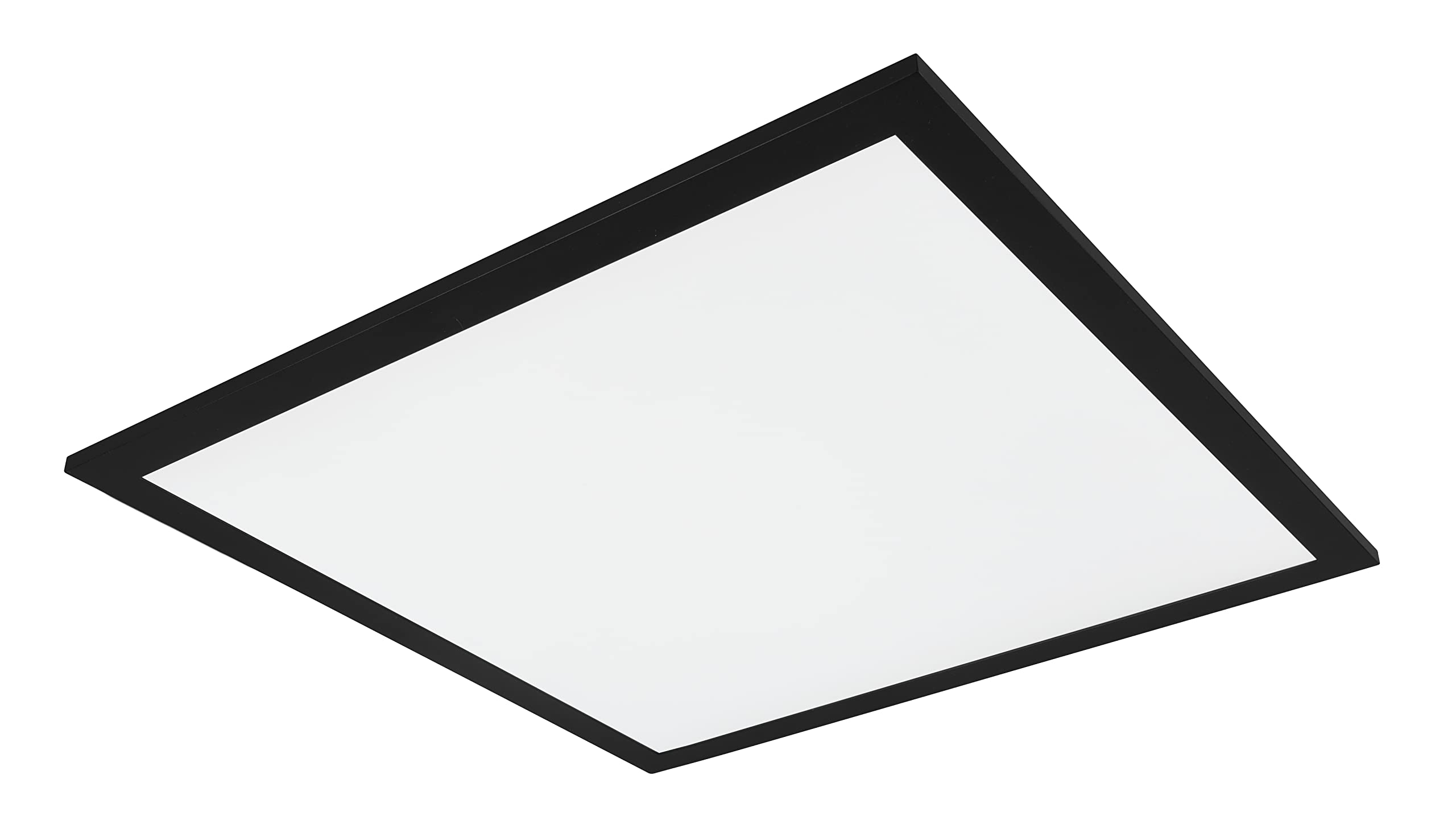 Reality Leuchten Alpha R62324532 LED Ceiling Light Metal Matte Black with 18 Watt LED 45 x 45 cm