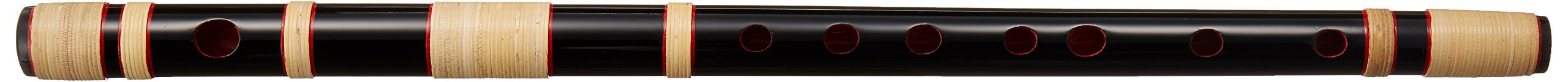 Ooka Shiizu Black Purple Water Folk Song Whistle (Western Scale), Rattan Half Roll, 7 Holes, 8 Tones