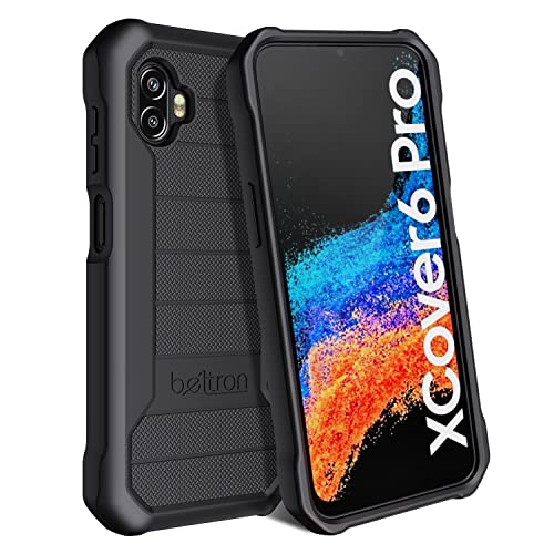 Image of BELTRON Galaxy XCover6 Pro Heavy Duty Case, Industrial Strength Armor Case with Reinforced Technology for Samsung Galaxy XCover 6 Pro 2022 SM-G736 (AT&T FirstNet Verizon) - Black