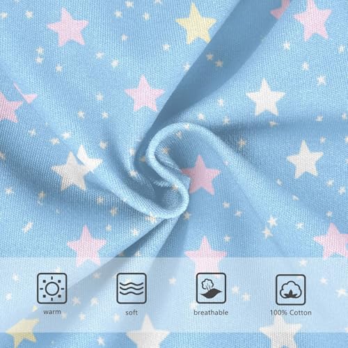 Boys' Exclusive Briefs Toddler Underwear 95% Combed Cotton Boxerbriefs 2T Pastel Stars Pattern3