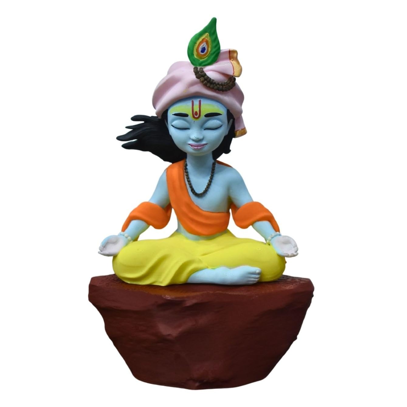 QUANTUM LEGENDS Krishna Idol in Meditation Pose | Krishna in Dhyan Mudra | Perfect for Home Décor, Desk, and Car Dashboard | Spiritual Gift for Meditation Enthusiasts 2