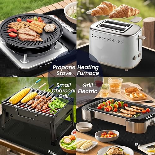 Feuerfeste Unterlage 60x40cm - Grillmatte, Bodenschutz Für BBQ, Kamin & Feuerstelle