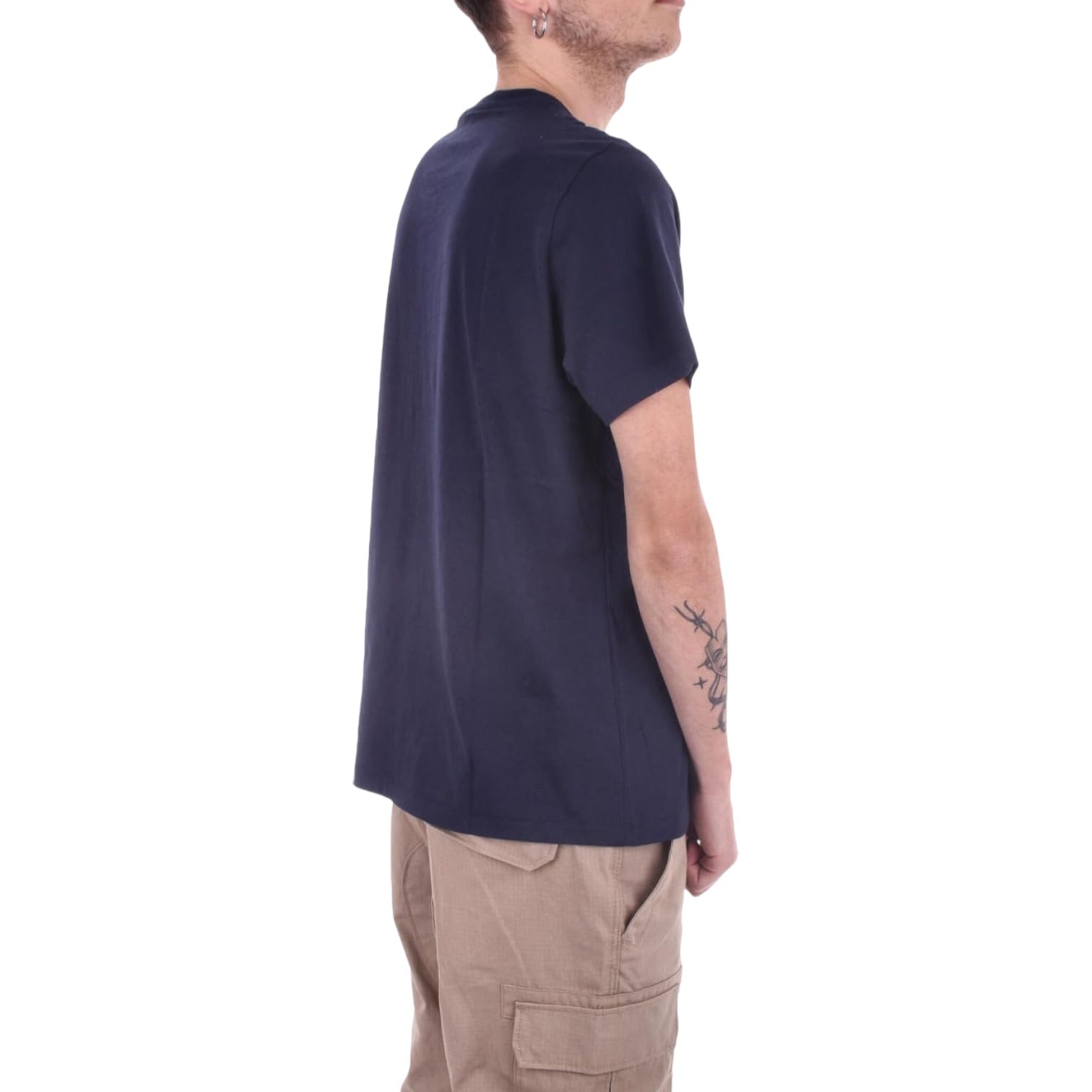 Ralph Lauren T-Shirt Uomo Blu T-Shirt Casual con Stampa Logo L