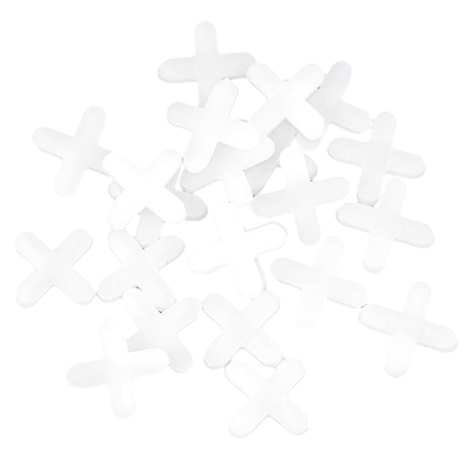 Fkizanthene White Tile Spacers, 500 Pcs 2Mm Plastic Spacers, For Tile Fixing Mat Road Mat Garden Slab Tile Leveling