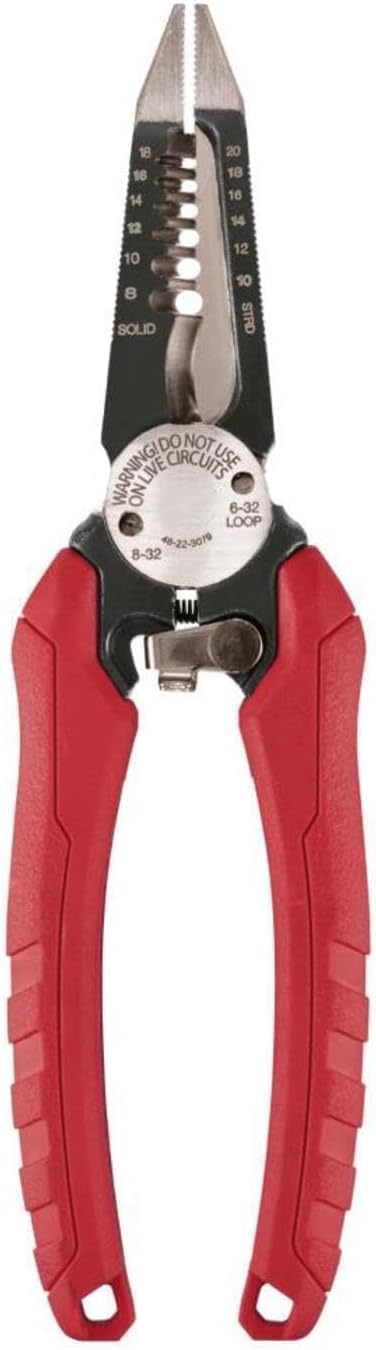 48-22-3079 Fits Milwaukee 8GA - 20GA 6 IN 1 Combination Wire Pliers/Stripper