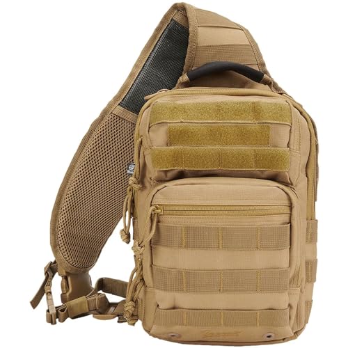 Individual Wear Unisex Assault Sling Bag Medium, Camel - OS