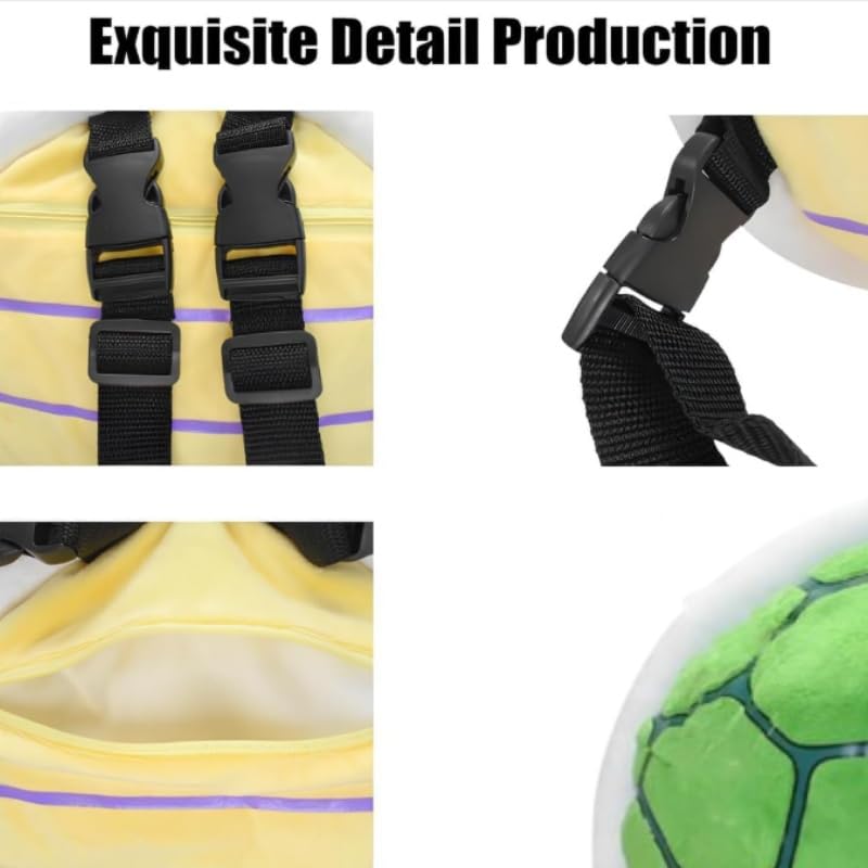 Turtle Backpack Turtle Shell Backpack Cosplay Clothing Accessories Props Soft Plush Cartoon Toy 11.4 inches3