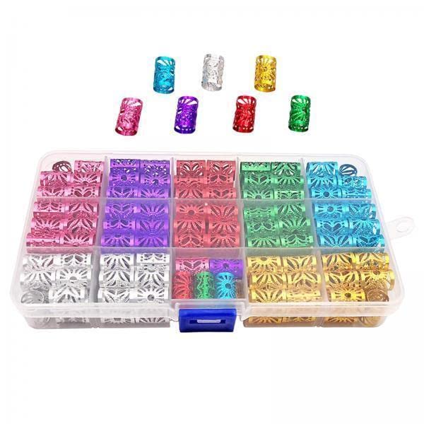 Pulseras metálicas ajustables con kit de 170 adornos para bisutería DIY libre