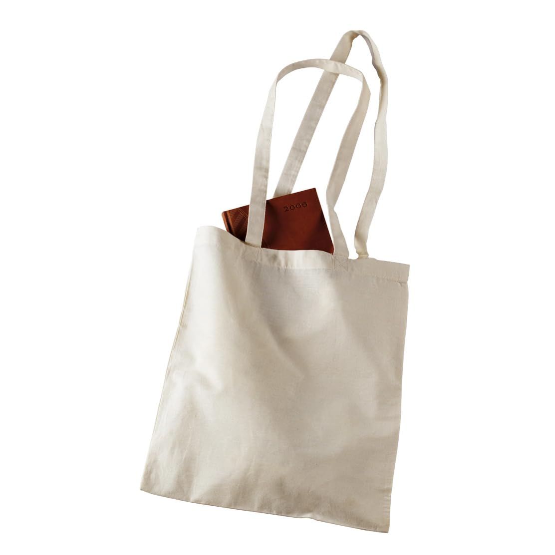 Bolsas de Algodón Reutilizables Color Natural (Lote de 100) | Totebags de 41x37 cm con Asas Largas (140g) | Ideales para Personalizar, Manualidades, Compras, Comercios y Eventos Publicitarios