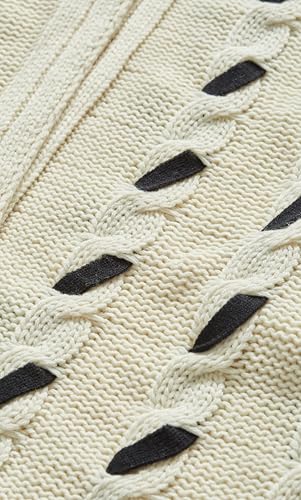 Image of AVEOLOGY Women's Plus Size Cardi Lacey Cable