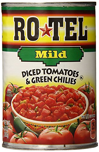 Ro-Tel Mild Diced Tomatoes and Green Chilies, 10 oz. (Pack of 12)