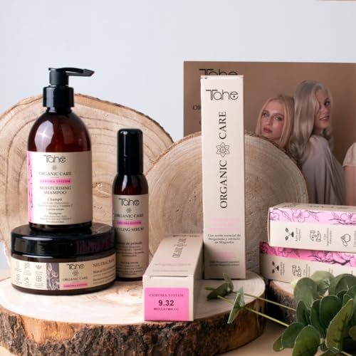 Tahe Organic Care Shampoo Idratante Per Capelli Tinti Chroma System Con Acido Ialuronico, Cheratina Vegetale E Vitamina C (300 Ml) - 7