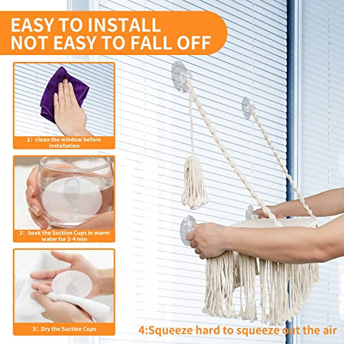 Cat Window Perch Cat Hammock For Indoor Cats Boho Macrame Cat Bed Wall Mounted Pet Resting Seat Bed For Playing Climbing Sunbathing Napping #TOP6