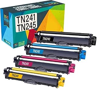 Do it wiser Compatible Toner Cartridge Replacement for Brother TN241 TN245 for DCP-9020CDW DCP-9015CDW HL-3140CW HL-3150CDW HL-3170CDW 9340CDW 9140CDN (Black Cyan Magenta Yellow, 4-Pack)