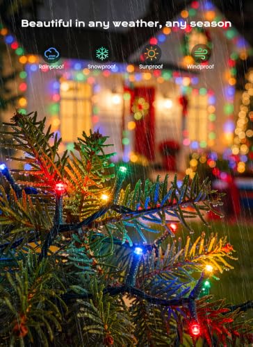 Minetom 4PC Christmas Outdoor Solar Lights Waterproof 400 LEDs 160FT - image 4