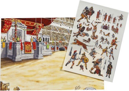 Westair Gladiator Combat - Rub Down Transfers Gladiator Scene