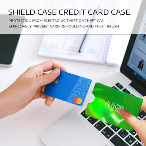 BLMHTWO 10 Stück KreditkartenhüLle, RFID Blocker KartenhüLle Buntes RFID Abschirmung HüLle ec Karten SchutzhüLle für Kreditkarten FüR Damen und Herren, GeldböRse, Reisepass