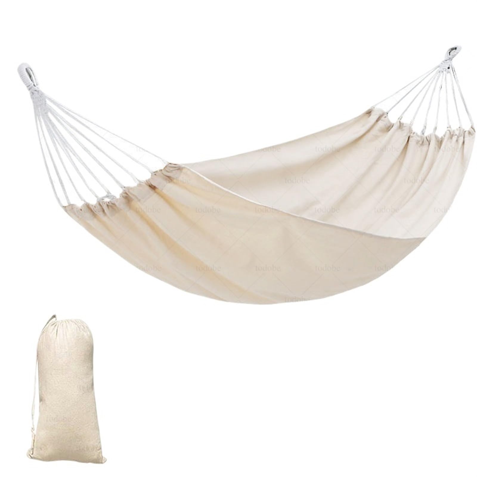 Amaca da Campeggio 1-2 Persone Viaggio Spiaggia Riposo Portatile Letto sospeso Sedia Mobili Giardino Domestico Piscina Altalena Amaca da Esterno per l'escursionismo, Il Campeggio(1peoplewood)
