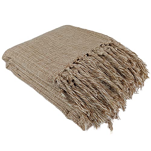 Manta Para Sofá Gigante Decorativa Protetora 2,30 x 1,40 Cor:Caramelo