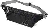 Pochete para corrida, Viagem Esportiva Antifurto - Doleira para Viagem, Porta Dólar, Pochete Esportiva, Feminina, Masculina, Impermeável, para Academia, Corrida e Porta Passaporte Família - TONSHOP