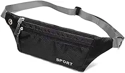 Pochete para corrida, Viagem Esportiva Antifurto - Doleira para Viagem, Porta Dólar, Pochete Esportiva, Feminina, Masculina, Impermeável, para Academia, Corrida e Porta Passaporte Família - TONSHOP