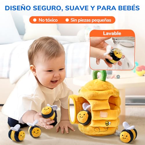 Juguetes bebes 6-12 meses perfectos para regalo bebe 1 año de tela 3