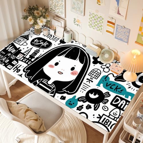 �f�X�N�}�b�g �e�[�u�� ������ ���U�[�� �A�j�� �}�E�X�Ή� �I�t�B�X �ƒ�p �h���f�X�N�}�b�g �}�E�X�p�b�h �p�\�R�� 100*50CM �唻 ��^ �X�^�C��13 �w�K�� �ϋv�� �z�[���p