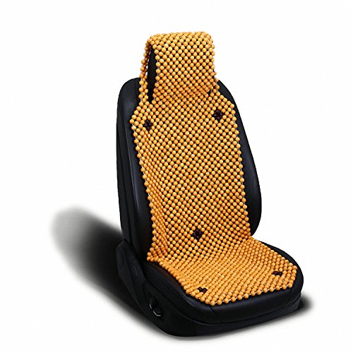 車 シートカバー ウッドビーズ/車用/内装パーツ/カークッション カーシート L字型クッション 椅子カバーマット 木素材♪お車用の快適シートです ソファクッション 普通車フロント用1枚 前席用 夏に最適 防虫、虫食いを防ぐ