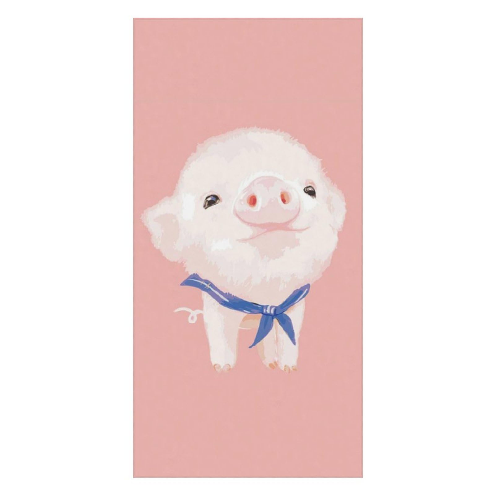 LWORZIIB Beach Towel, Pink Pig Bath Towel, Pool Towel Great for Gym Swimming 80 X 160cm