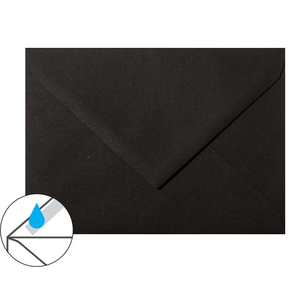 1000 sobres DIN C5 – (162 x 229 mm), papel de 120 g – para ocasiones especiales en color negro