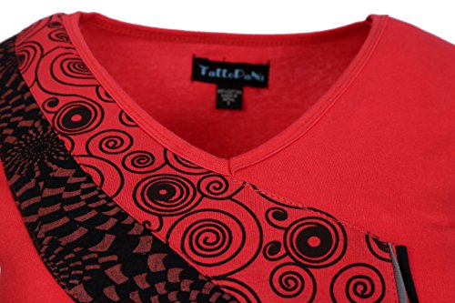 TATTOPANI Abito Senza Maniche con Scollo a V delle...