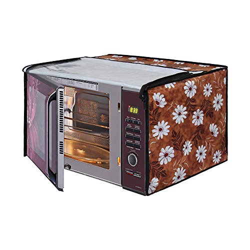 Image of DREAM KING Stylish Design & Printed Microwave Oven Cover Full Closure |waterproof & Dustproof Oven Cover Suitable for All Models - Multicolour SA49