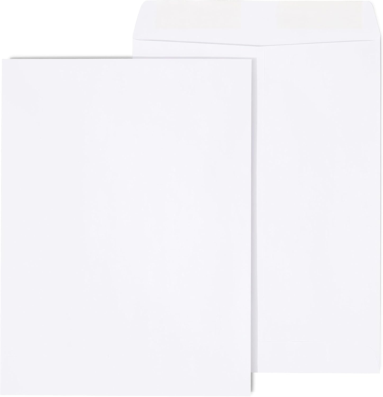 Staples 9 x 12 White Gummed Catalog Envelopes, Heavyweight Open‑End Document Mailing Envelopes, 500/Carton