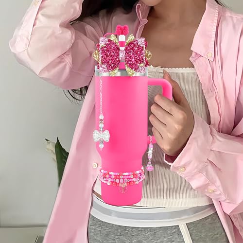 Hpebl 9PCS Accessories for Stanley Cup 30 40oz Tumbler Accessories,Rose - image 2
