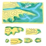 Expérience de cartographie : cette cartographie des courbes de niveau à faire soi-même encourage les élèves à s'engager activement dans les cours de géographie, favorisant ainsi la créativité et la pensée critique