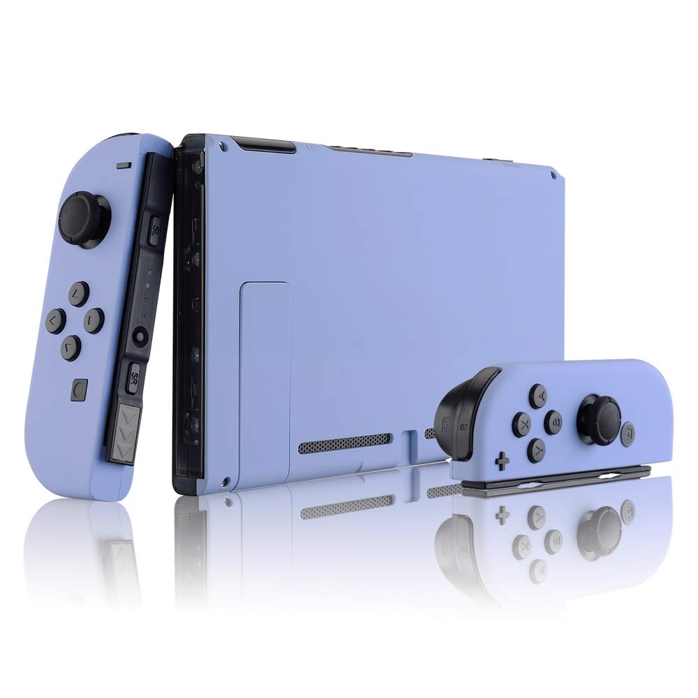 eXtremeRate Carcasa con Botones para Nintendo Switch - Funda Protectora de Reemplazo para Joycons y Consola, Shell de Bricolaje con Teclas para Nintendo Switch Accesorios (Violeta Claro) - 4