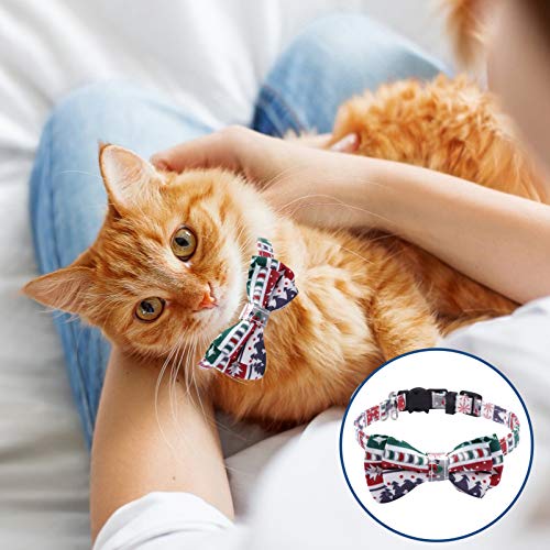 POPETPOP Natal Pet Gravata Borboleta Floco de Neve Ãrvore CÃ£o Fivela Coleira AjustÃ¡vel Natal Cat C