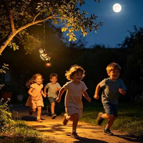 Linterna solar con diseño de erizo colgante y resistant para iluminación de césped 2