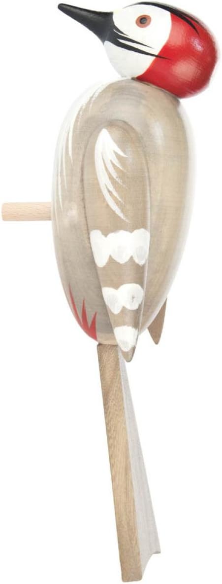 Dregeno Seiffen Woodpecker, Wood, natural, 5 x 5 x 24 cm
