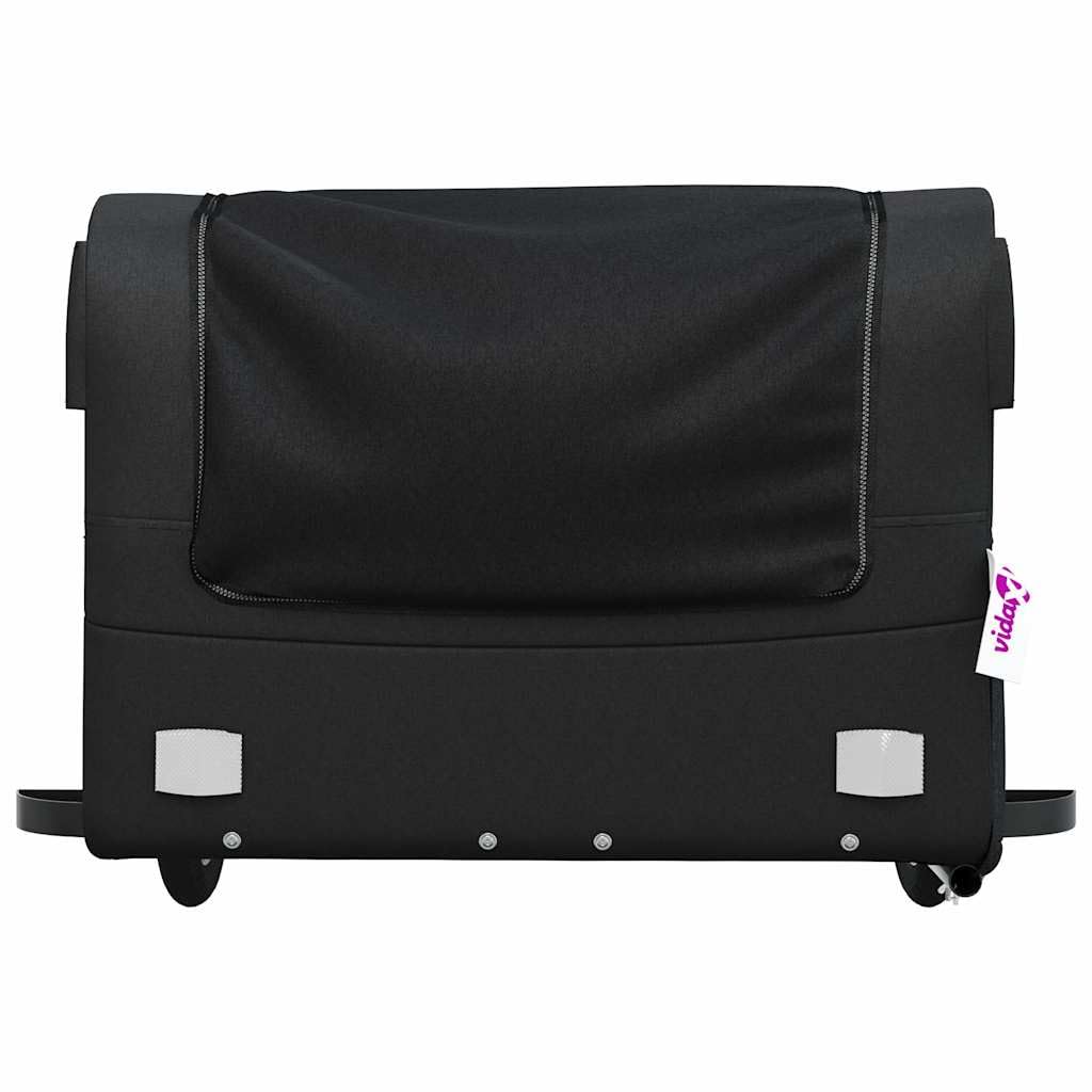 Remolque para Bicicleta Hierro Negro y Amarillo 45 kg Amarillo,94071