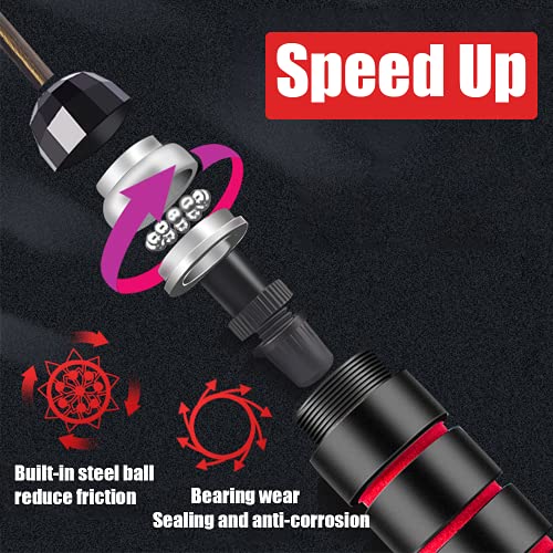 Remodeling Angel Skipping rope exercise with ball axis, fast rope skipping cable without tangles, memory foam handle, suitable for aerobic exercise, extreme jumping, speed and endurance training