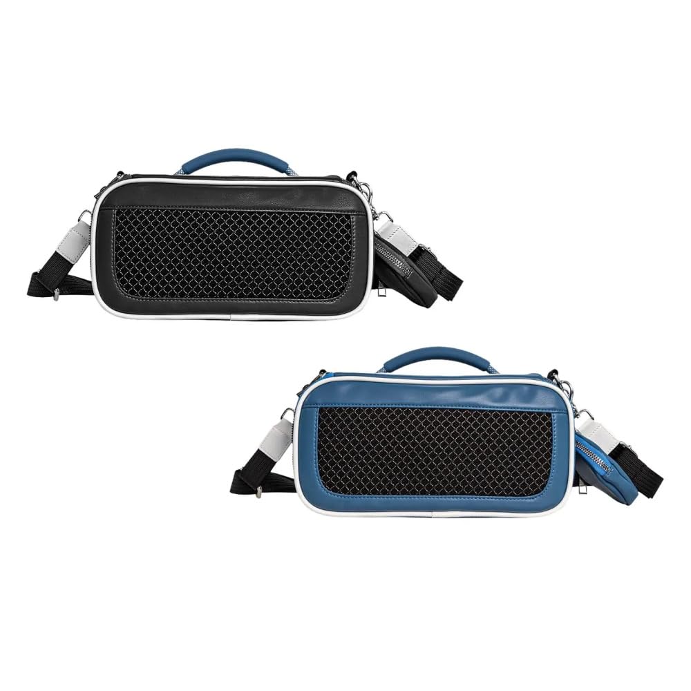 JOYSOG Reisetasche für Bose SoundLink Max tragbare Lautsprecher, schützender Aufbewahrungs-Organizer mit Mini-Tasche und Schultergurt, Blau