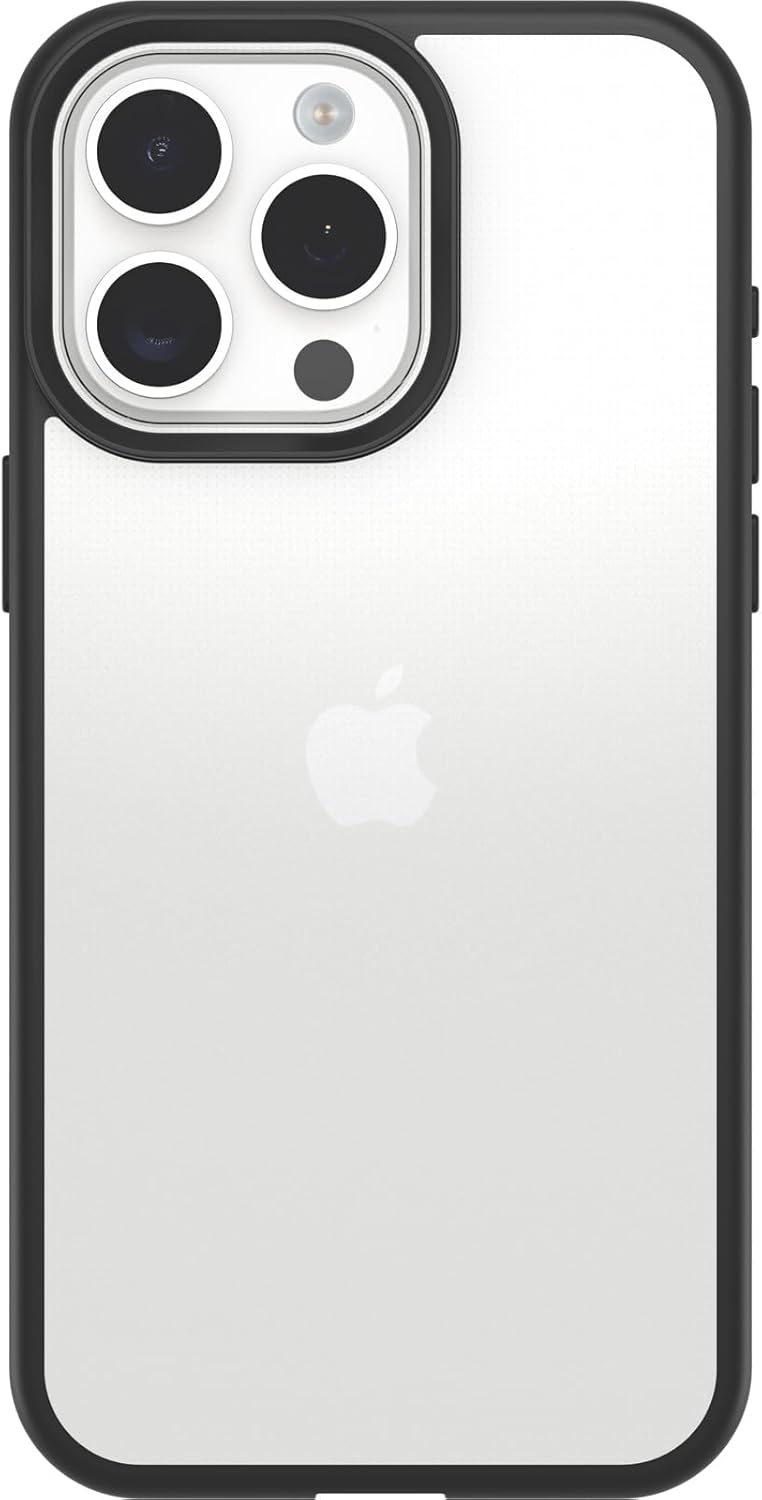 OtterBox iPhone 15 Pro MAX (Only) Prefix Series Case - Stardust (Clear/Glitter), Ultra-Thin, Pocket-Friendly, Raised Edges Protect Camera & Screen, Wireless Charging Compatible