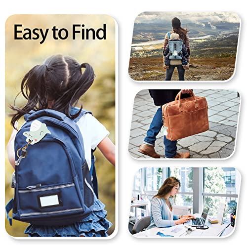 Image of Leather Keychain Case Holder Compatible with Apple AirTag, GPS Airtag Keychain Finder Tracker with Key Ring, Anti-Scratch Protective Air Tag Cover | Leather