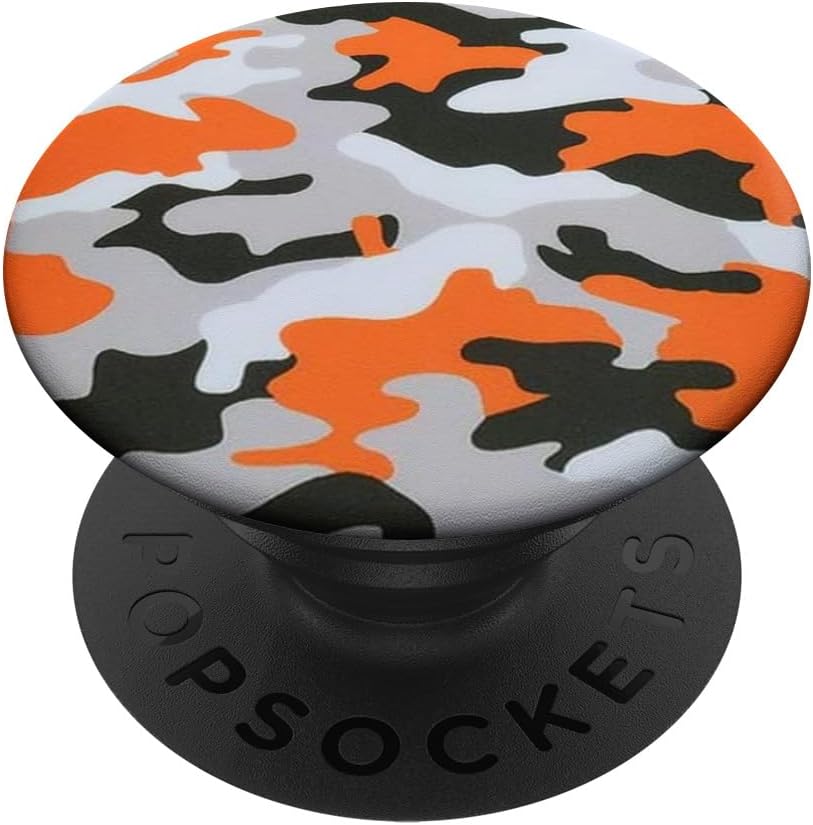 Orange Camo PopSockets PopGrip for MagSafe