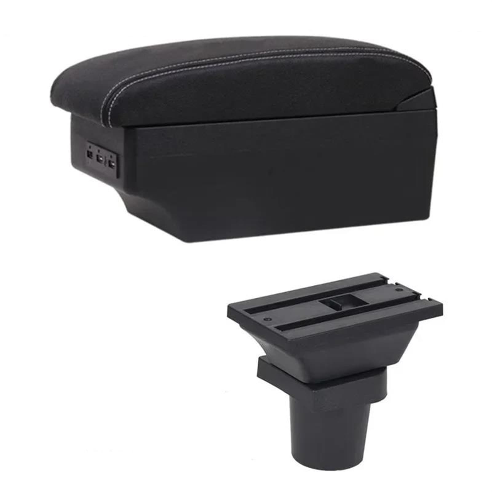Noheeu E White Line1 Car Armrest Special Storage Box Modification Parts For Yaris For Vitz 5Dr Hatchback 2005-2011