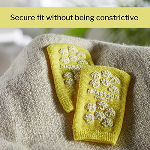 McKesson Unisex Non-skid Slipper Socks Toddler Shoe 4 to 7-1/2 Yellow4
