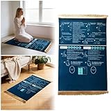 CONFORT & SÉCURITÉ ANTIDÉRAPANTE: Votre sécurité est notre priorité. Équipé d'une base en caoutchouc antidérapante de haute qualité, ce tapis reste parfaitement stable sur tous types de sols (parquet, carrelage). La surface douce offre un confort optimal pour les articulations.